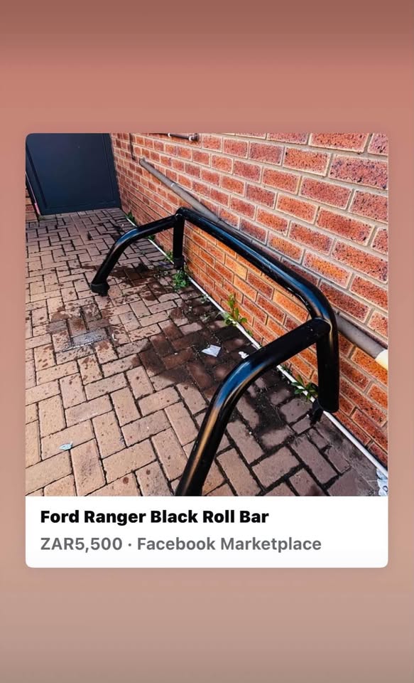 Ford Ranger Roll Bar, Back Cover and X3 net - Private Seller Ford Ranger Roll Bar, Back Cover and X3 net - Private Seller