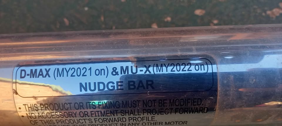 Isuzu d max/ mu x nudge bar - Private Seller Isuzu d max/ mu x nudge bar - Private Seller