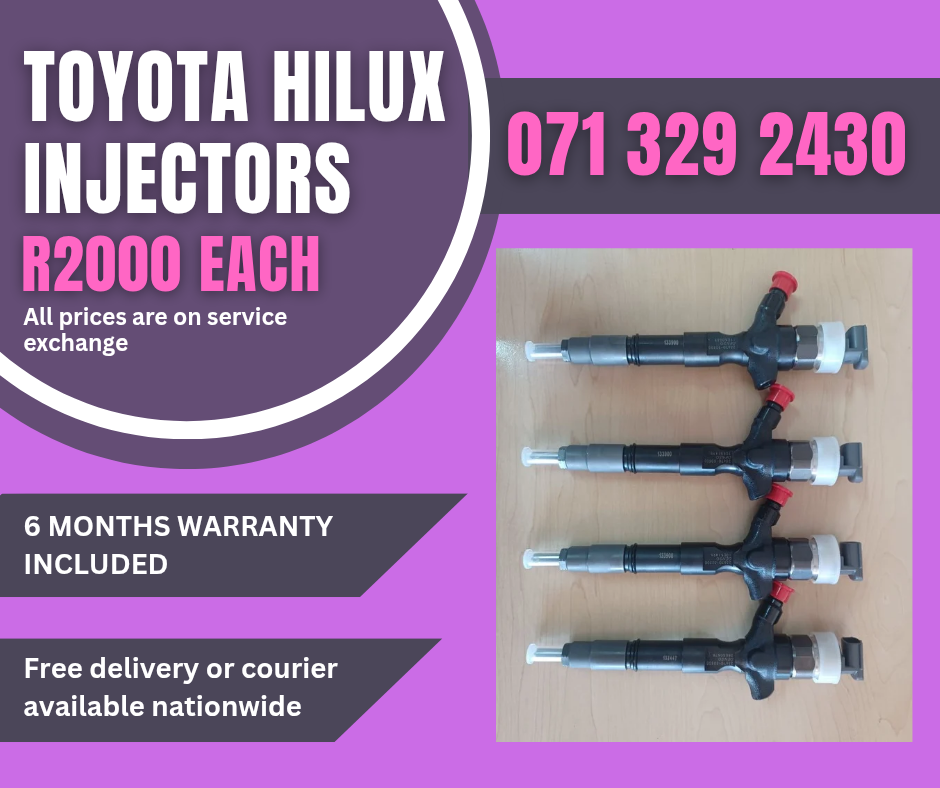 TOYOTA HILUX DIESEL INJECTORS FOR SALE WITH WARRANTY - Private Seller TOYOTA HILUX DIESEL INJECTORS FOR SALE WITH WARRANTY - Private Seller