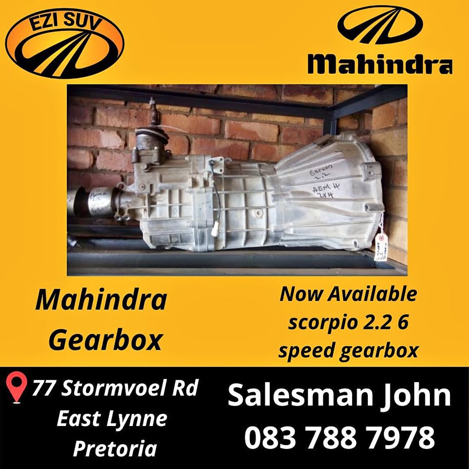 Mahindra Scorpio 2.2 6 Speed Gearbox - Private Seller Mahindra Scorpio 2.2 6 Speed Gearbox - Private Seller