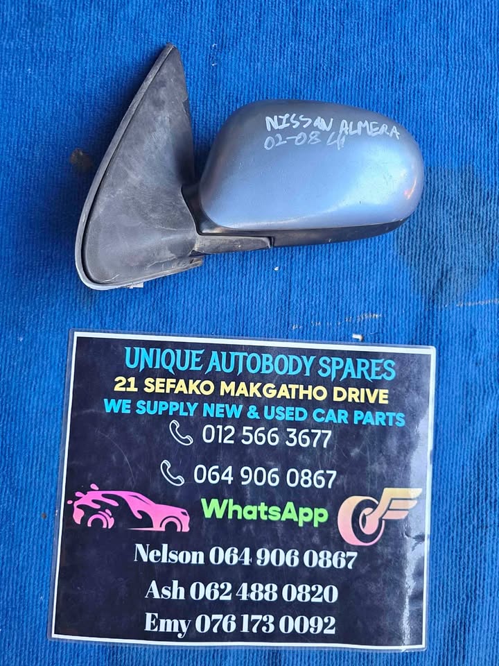 Nissan Almera Left Mirror 2002 to 2008 Nissan Almera Left Mirror 2002 to 2008
