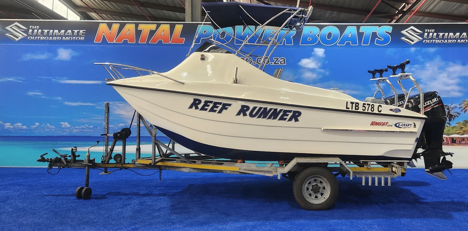 KINGCAT 170 ON TRAILER 2 X 90 HP SUZUKI 4 STROKES