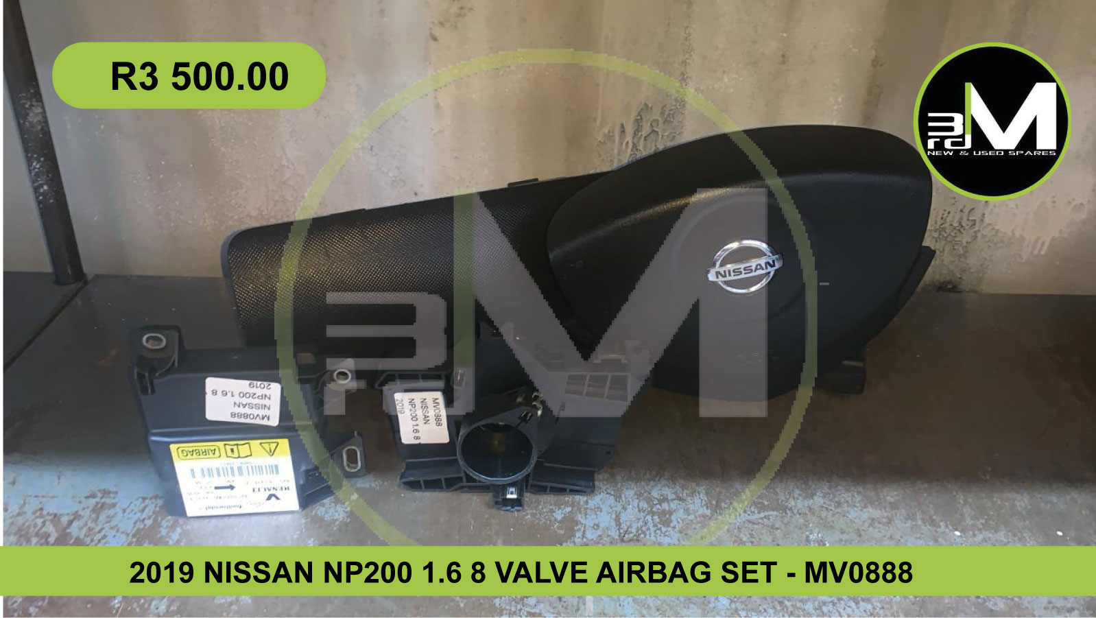 2019 NISSAN NP200 1.6 VALVE AIRBAG SET - MV0888 - Private Seller 2019 NISSAN NP200 1.6 VALVE AIRBAG SET - MV0888 - Private Seller