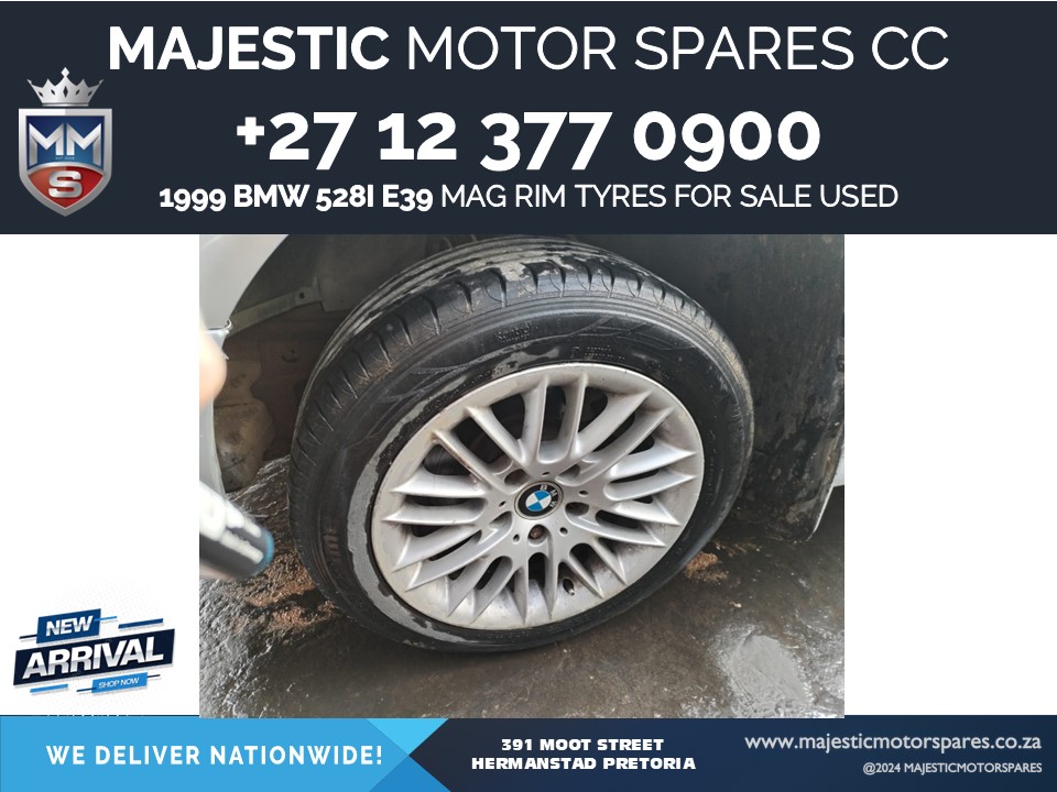1999 bmw 528i e39 mag rim tyres for sale used - Private Seller