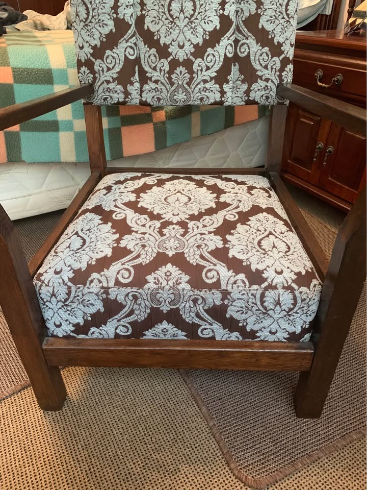 Antique heavy but low chair for sale