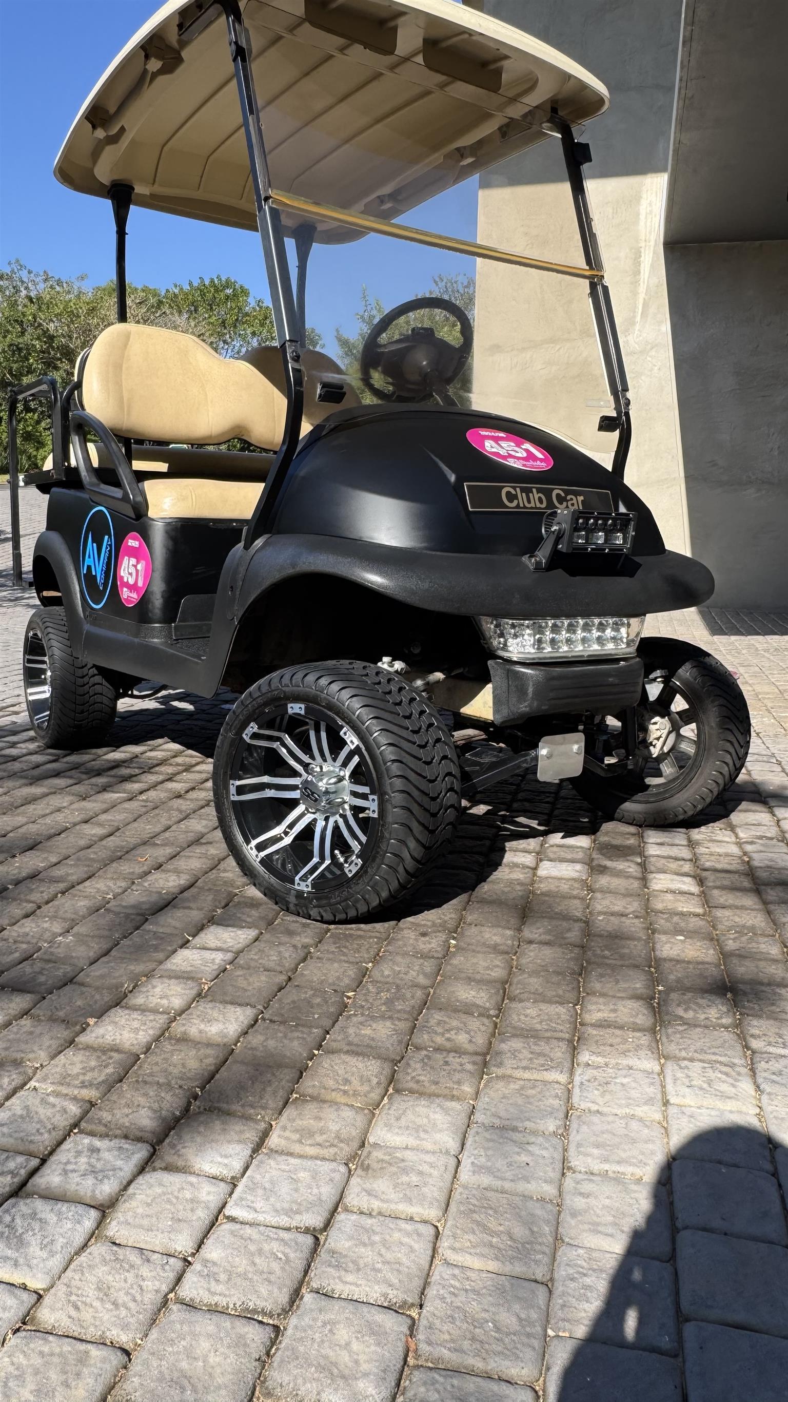 Golf Cart – club car precedent 4 seater with lift kit and lithium ion battery