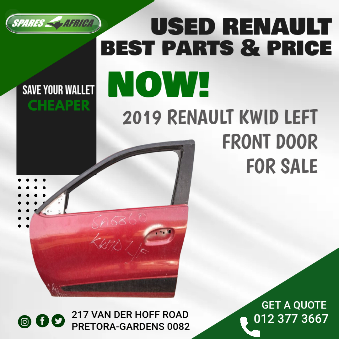 2019 RENAULT KWID LEFT FRONT DOOR - Private Seller 2019 RENAULT KWID LEFT FRONT DOOR - Private Seller