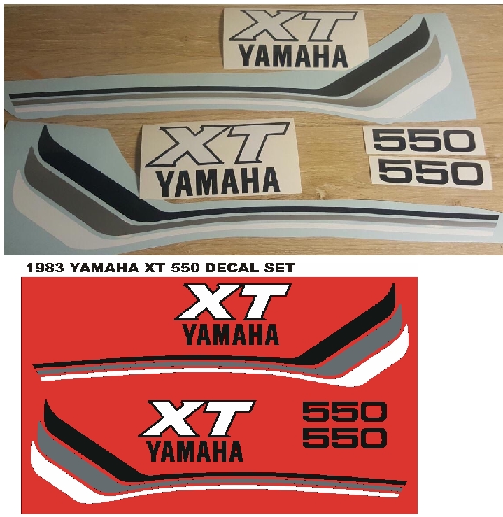 1983 Yamaha XT 550 stickers decal kits