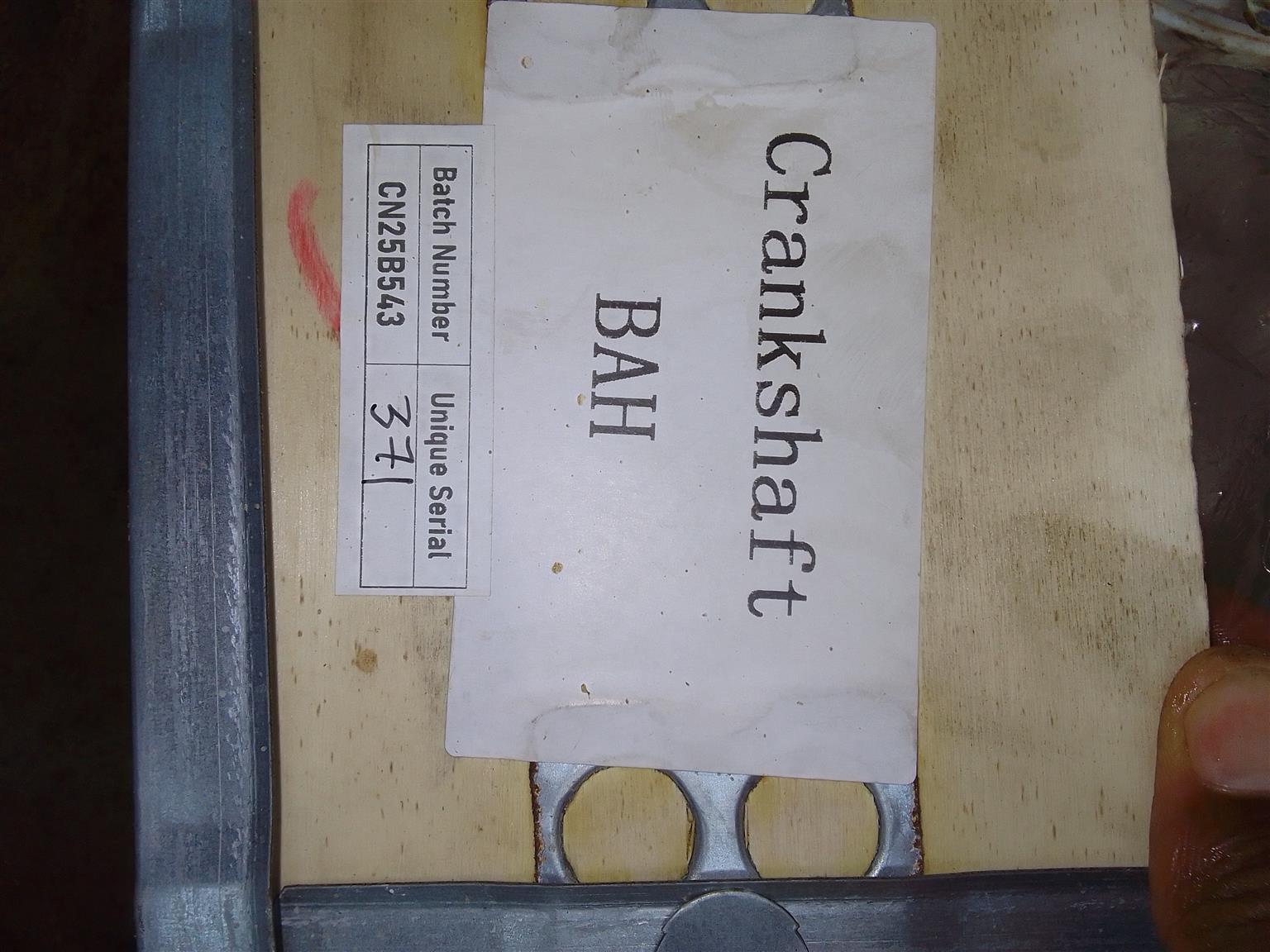 Crankshaft BAH engines - Private Seller Crankshaft BAH engines - Private Seller