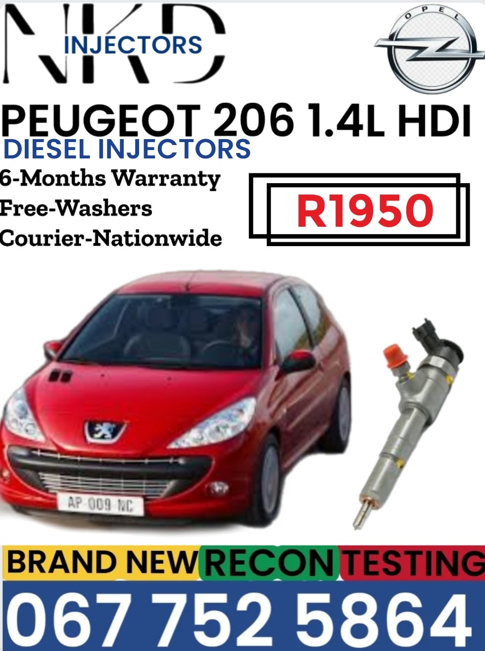Peugeot 206 1.4L HDI Diesel injectors - Private Seller