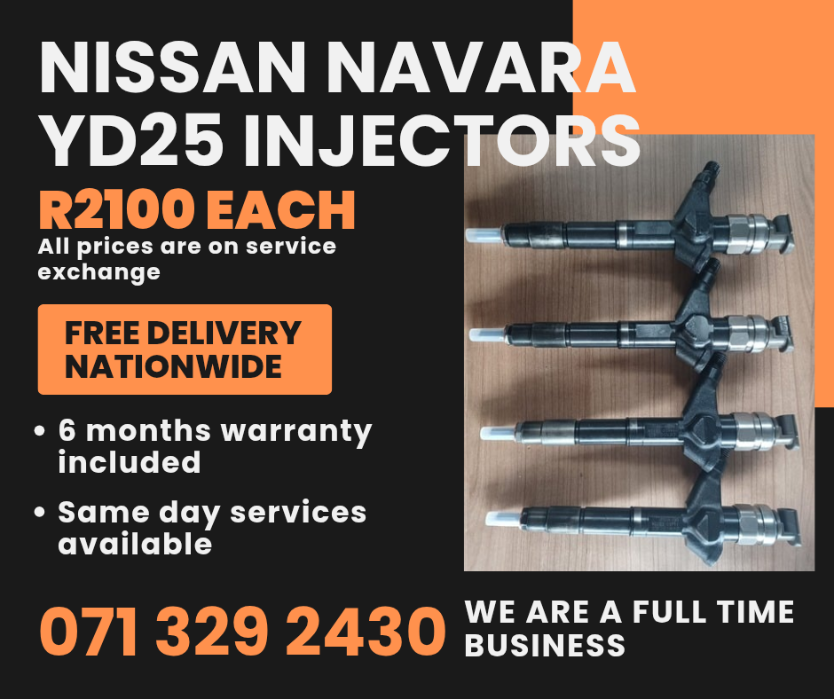 NISSAN NAVARA YD25 INJECTORS FOR SALE WITH WARRANTY