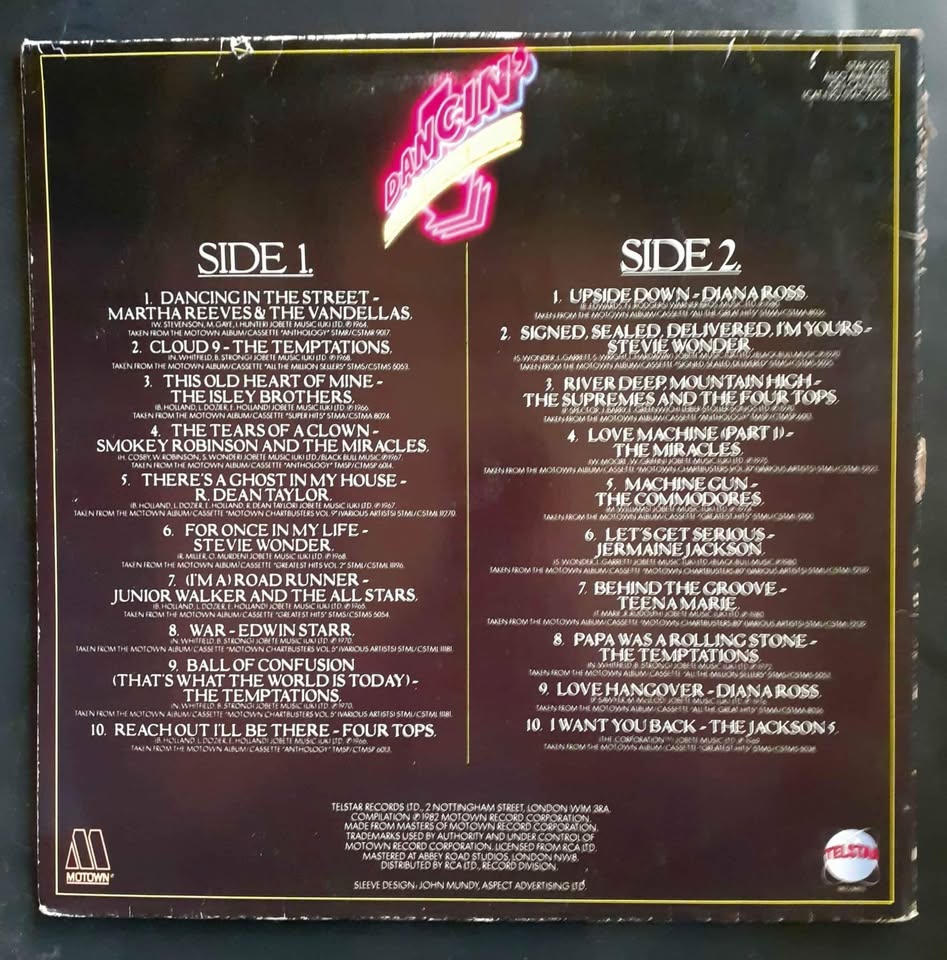 Dancin' 20 Original Motown Movers LP Record