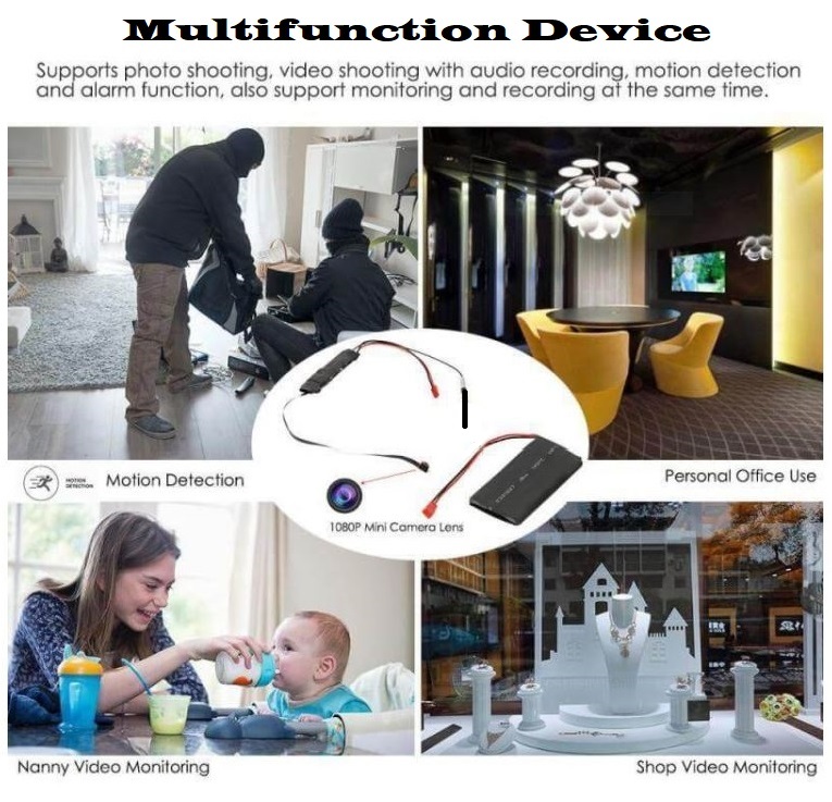 WiFi Mini Spy Camera HD Video Recorder with Motion Sensor Plus Much More. NEW