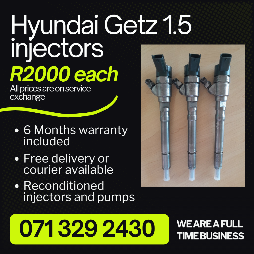 HYUNDAI GETZ 1.5 INJECTORS FOR SALE WITH WARRANTY - Private Seller HYUNDAI GETZ 1.5 INJECTORS FOR SALE WITH WARRANTY - Private Seller