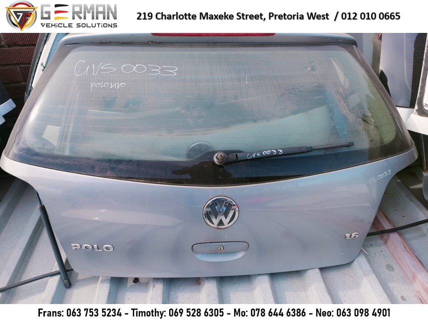 VW Polo Vivo tailgate for sale - Grey in colour - Private Seller