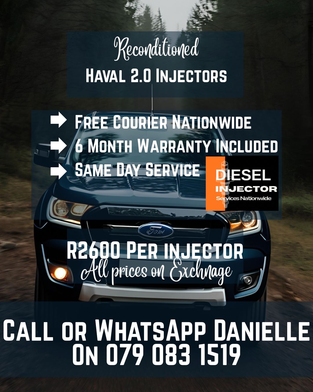 HAVAL 2.0 INJECTORS FOR SALE WITH WARRANTY INCLUDED - Private Seller HAVAL 2.0 INJECTORS FOR SALE WITH WARRANTY INCLUDED - Private Seller