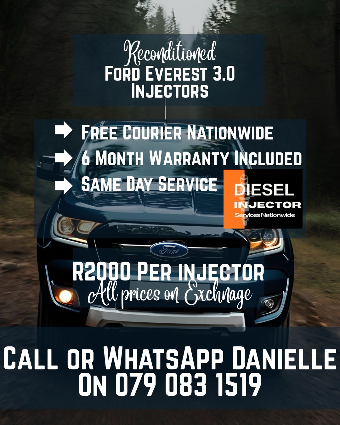 FORD EVEREST 3.0 INJECTORS FOR SALE WITH WARRANTY INCLUDED - Private Seller FORD EVEREST 3.0 INJECTORS FOR SALE WITH WARRANTY INCLUDED - Private Seller