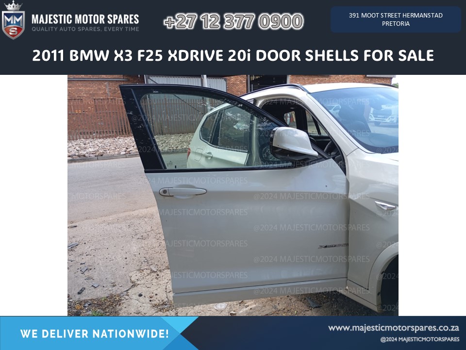 2011 BMW X3 F25 XDRIVE 20i Door shells for sale – Second hand - Private Seller 2011 BMW X3 F25 XDRIVE 20i Door shells for sale – Second hand - Private Seller
