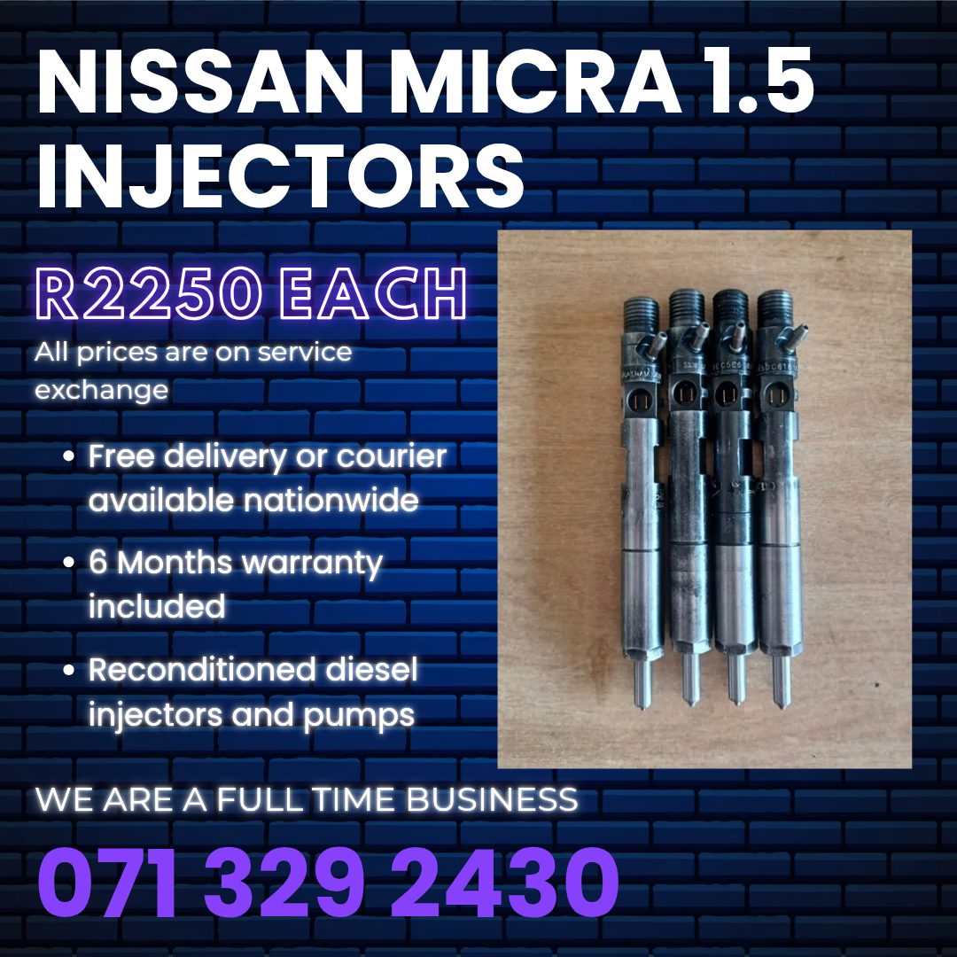 NISSAN MICRA 1.5 INJECTORS FOR SALE WITH WARRANTY - Private Seller NISSAN MICRA 1.5 INJECTORS FOR SALE WITH WARRANTY - Private Seller