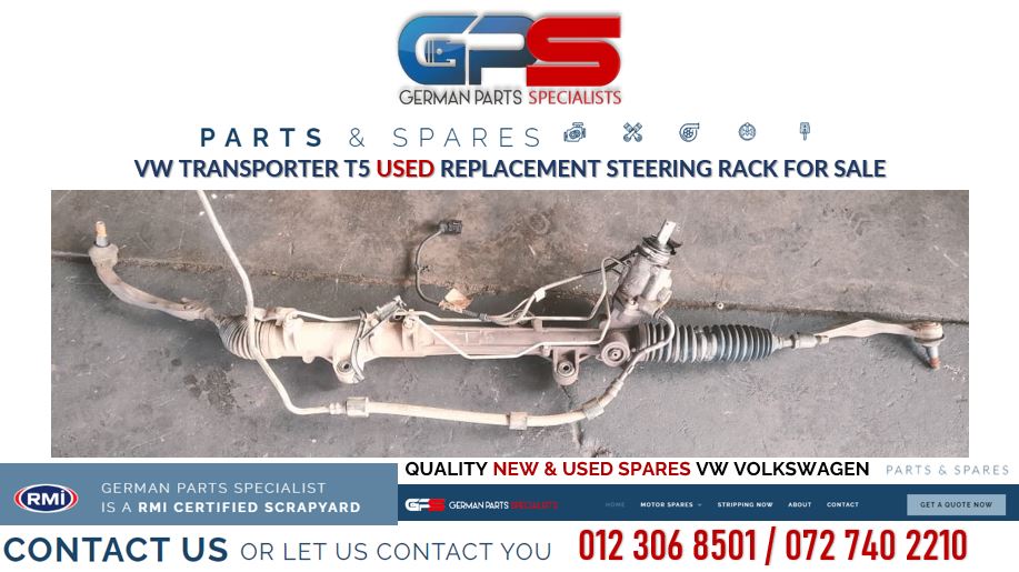 VW Transporter T5 used replacement steering rack for sale - Private Seller VW Transporter T5 used replacement steering rack for sale - Private Seller