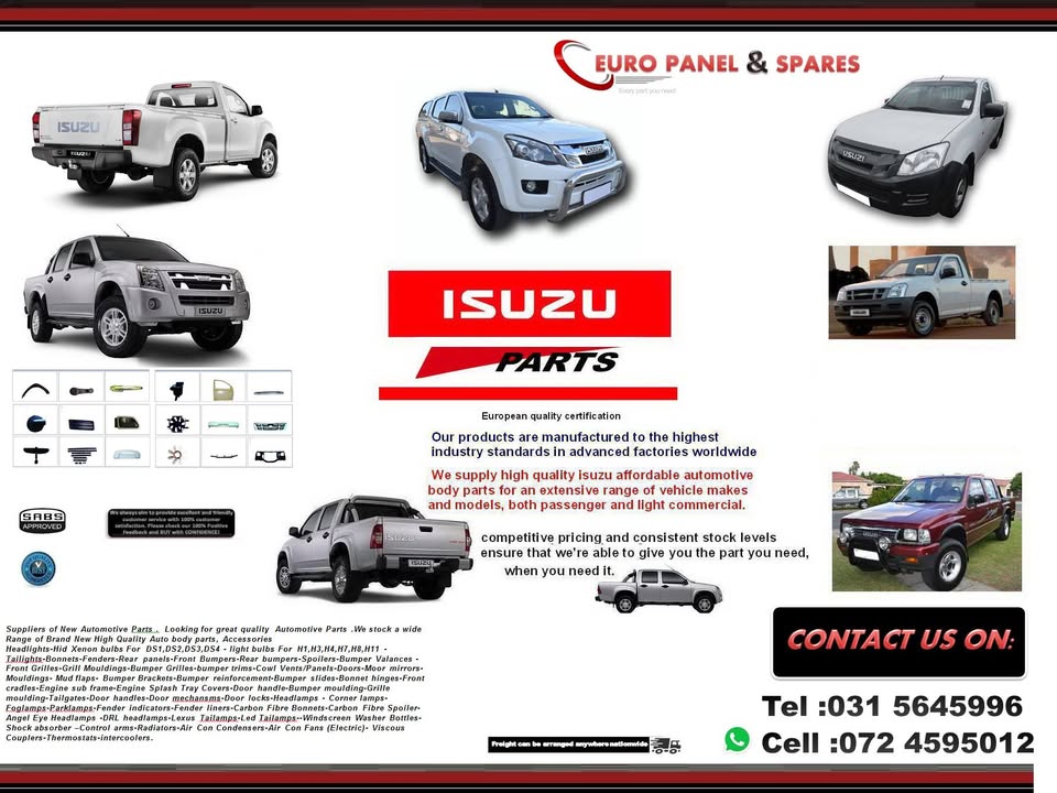 ISUZU KB300 D TEQ 2009 ONWARDS BRAND NEW FRONT GRILLES FOR SALE