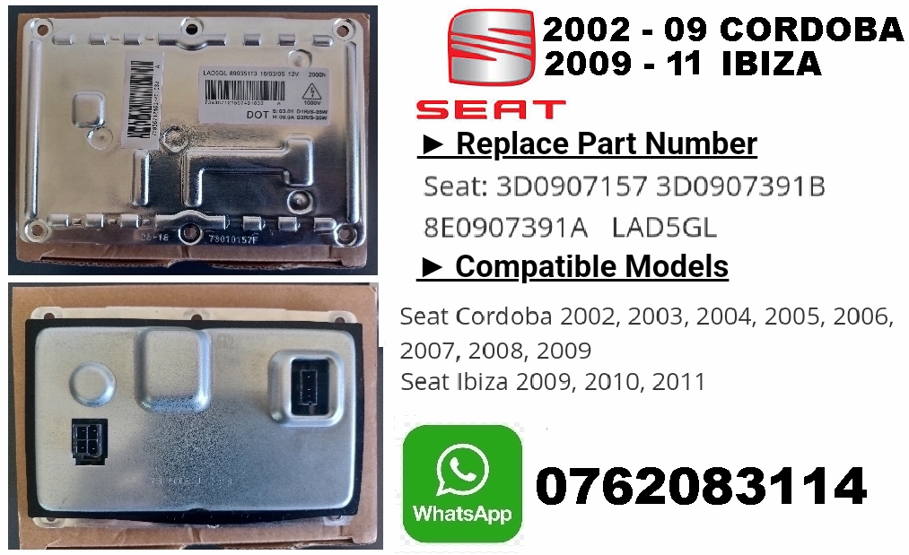 SEAT Ibiza Cordoba Headlight Xenon ballast module