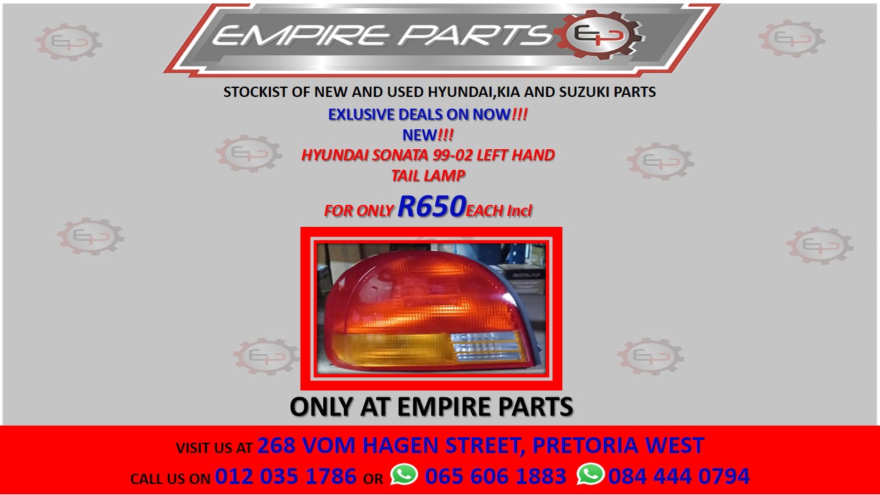 HYUNDAI SONATA 99-02 LEFT HAND TAIL LAMP - Private Seller HYUNDAI SONATA 99-02 LEFT HAND TAIL LAMP - Private Seller