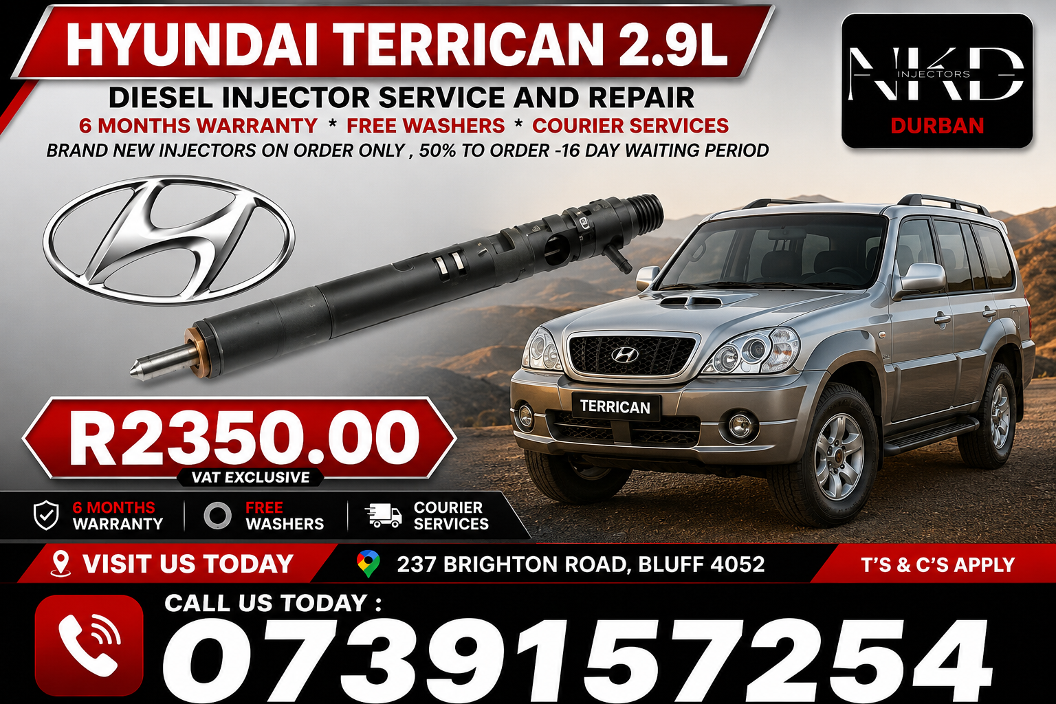 Hyundai_Terrican_2.9L_Diesel_Fuel_Injectors - Private Seller Hyundai_Terrican_2.9L_Diesel_Fuel_Injectors - Private Seller