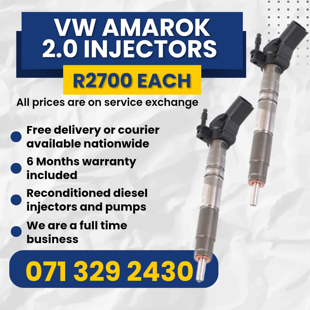 VW AMAROK 2.0 INJECTORS FOR SALE WITH WARRANTY INCLUDED - Private Seller VW AMAROK 2.0 INJECTORS FOR SALE WITH WARRANTY INCLUDED - Private Seller