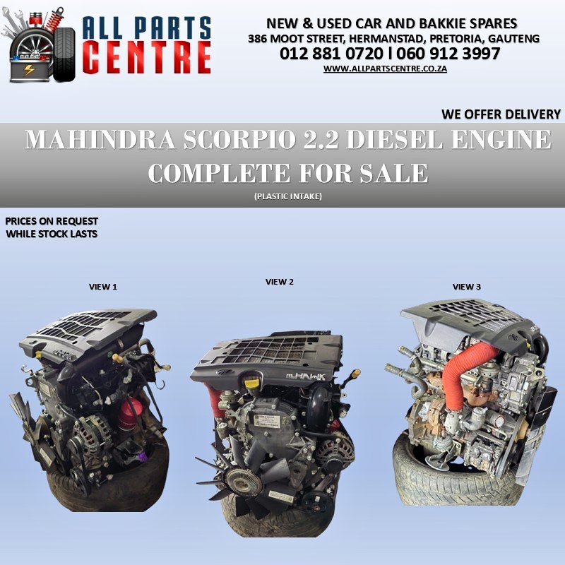 Mahindra Scorpio 2.2 diesel engine for sale - Complete - Private Seller Mahindra Scorpio 2.2 diesel engine for sale - Complete - Private Seller