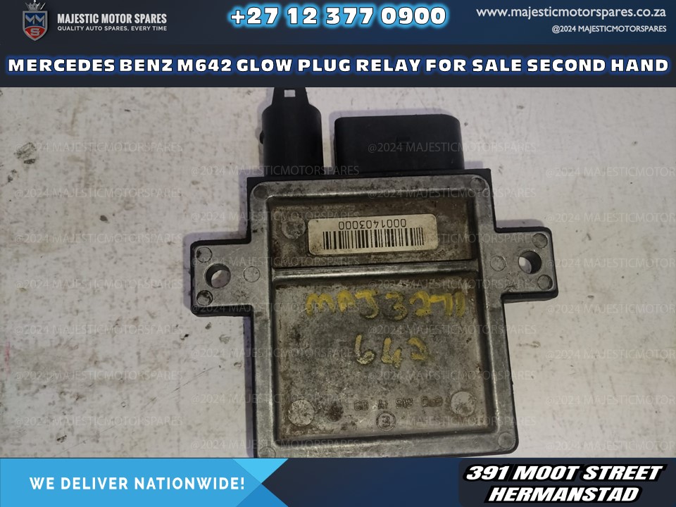 Mercedes M642 Glow Plug Relay for Sale - Private Seller Mercedes M642 Glow Plug Relay for Sale - Private Seller