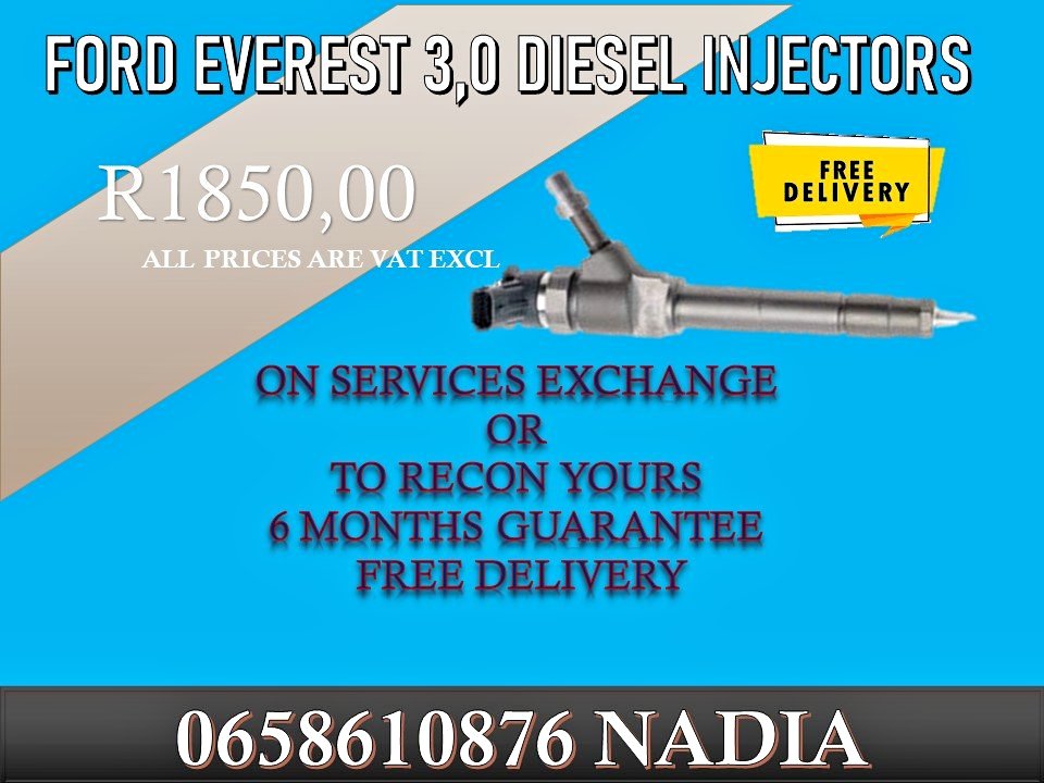 FORD EVEREST 3,0 DIESEL INJECTORS RECONDITION OR BAY NEW - Private Seller FORD EVEREST 3,0 DIESEL INJECTORS RECONDITION OR BAY NEW - Private Seller