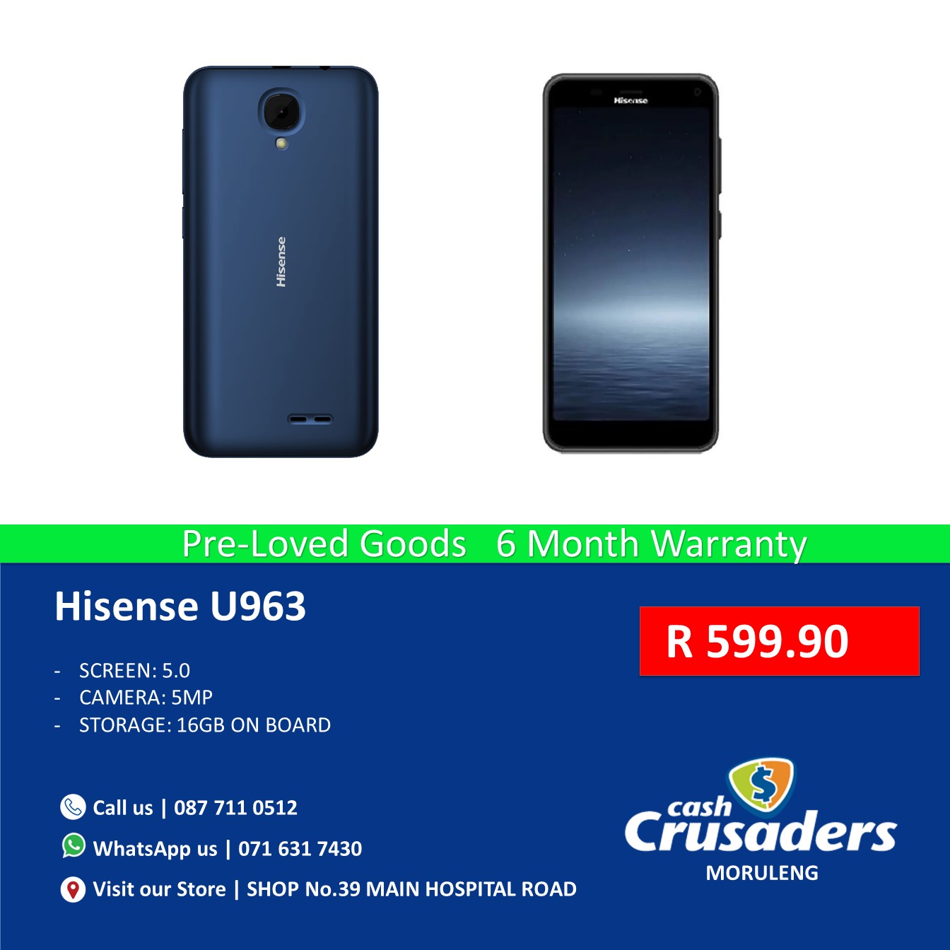 hisense phone u963