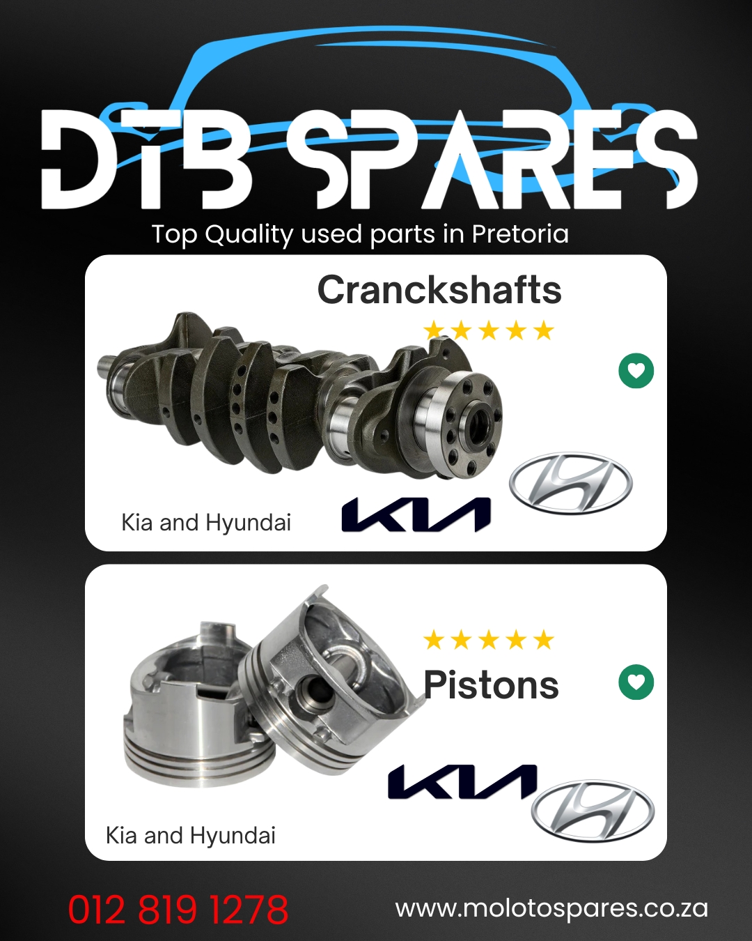 Crankshafts for Kia and Hyundai models - Private Seller Crankshafts for Kia and Hyundai models - Private Seller