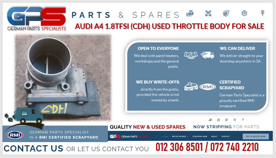 Audi A4 1.8TFSI (CDH) USED throttle body for sale - Private Seller Audi A4 1.8TFSI (CDH) USED throttle body for sale - Private Seller