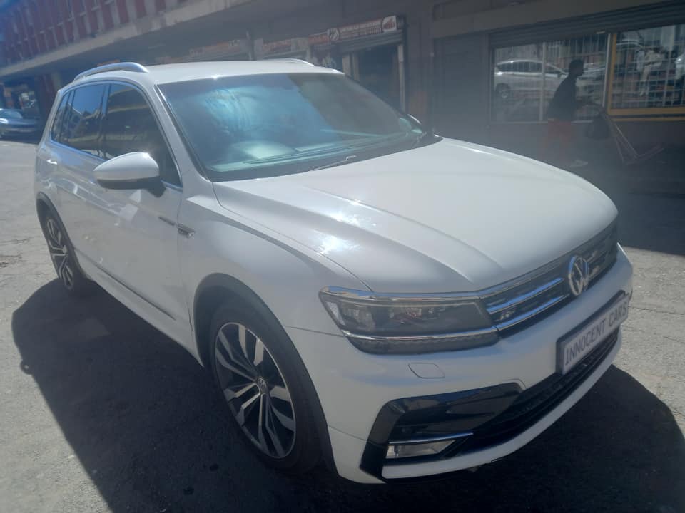 2017 VW TIGUAN 2.0 TSI MOTION RLINE PETROL, AUTOMATIC, WHITE COLOUR, MILEAGE
