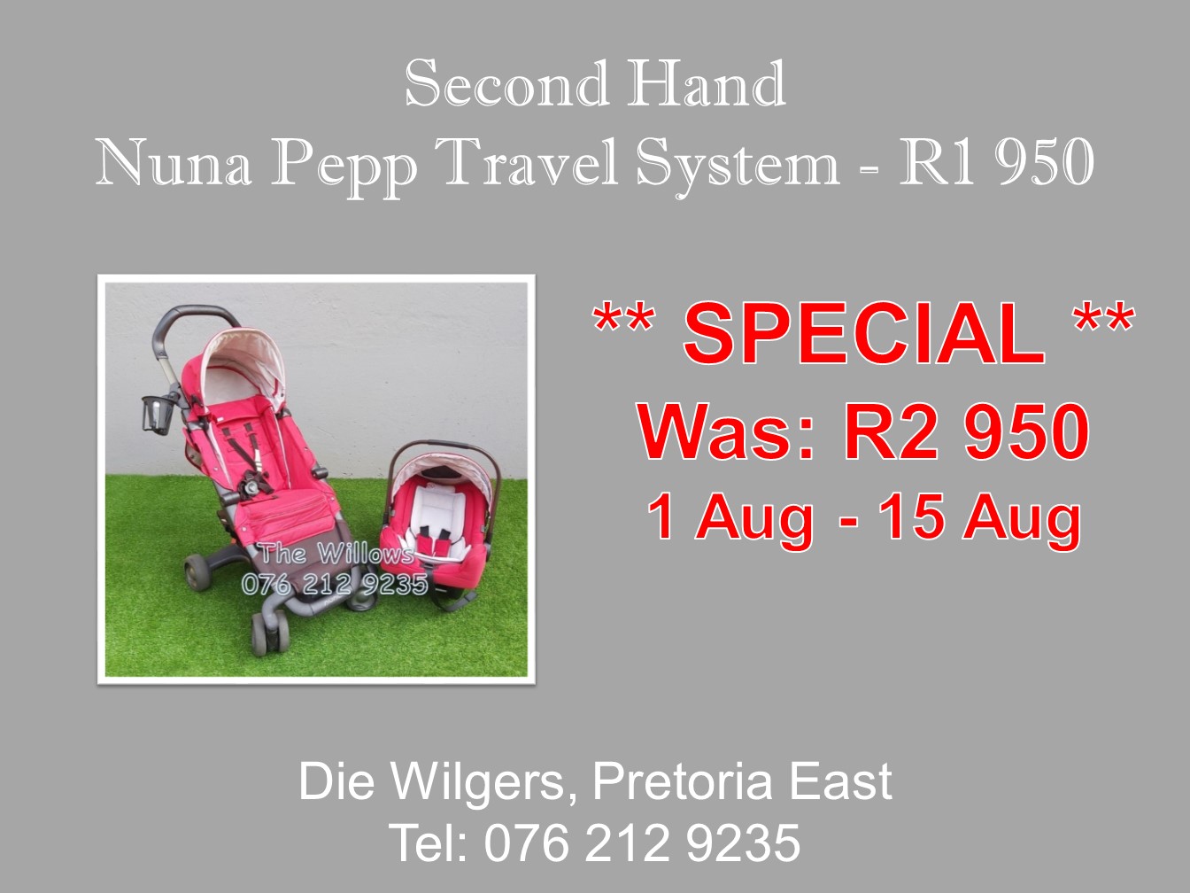 second hand travel system