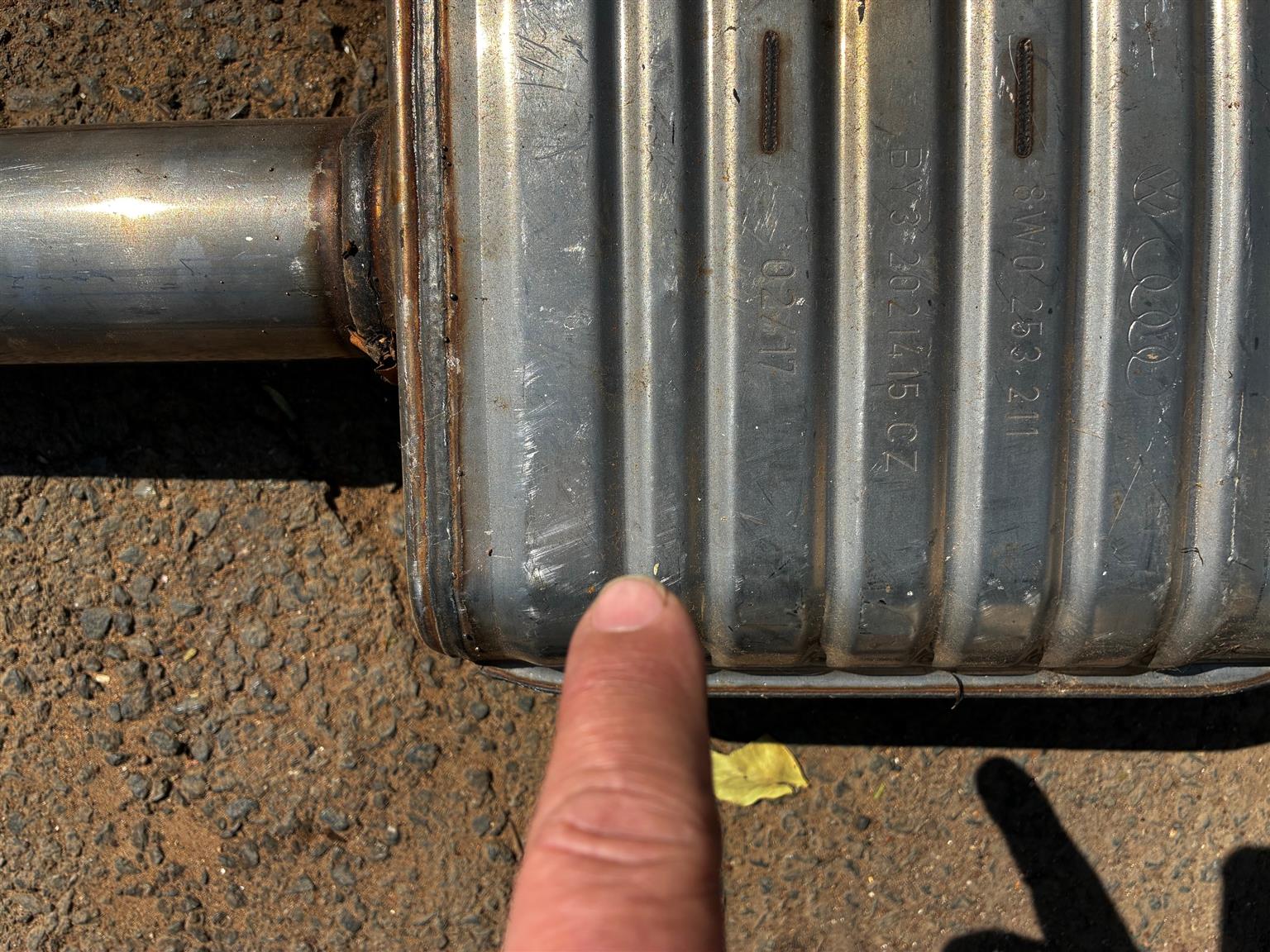VW Audi exhaust silencer & Flex as per pictures. - Private Seller VW Audi exhaust silencer & Flex as per pictures. - Private Seller