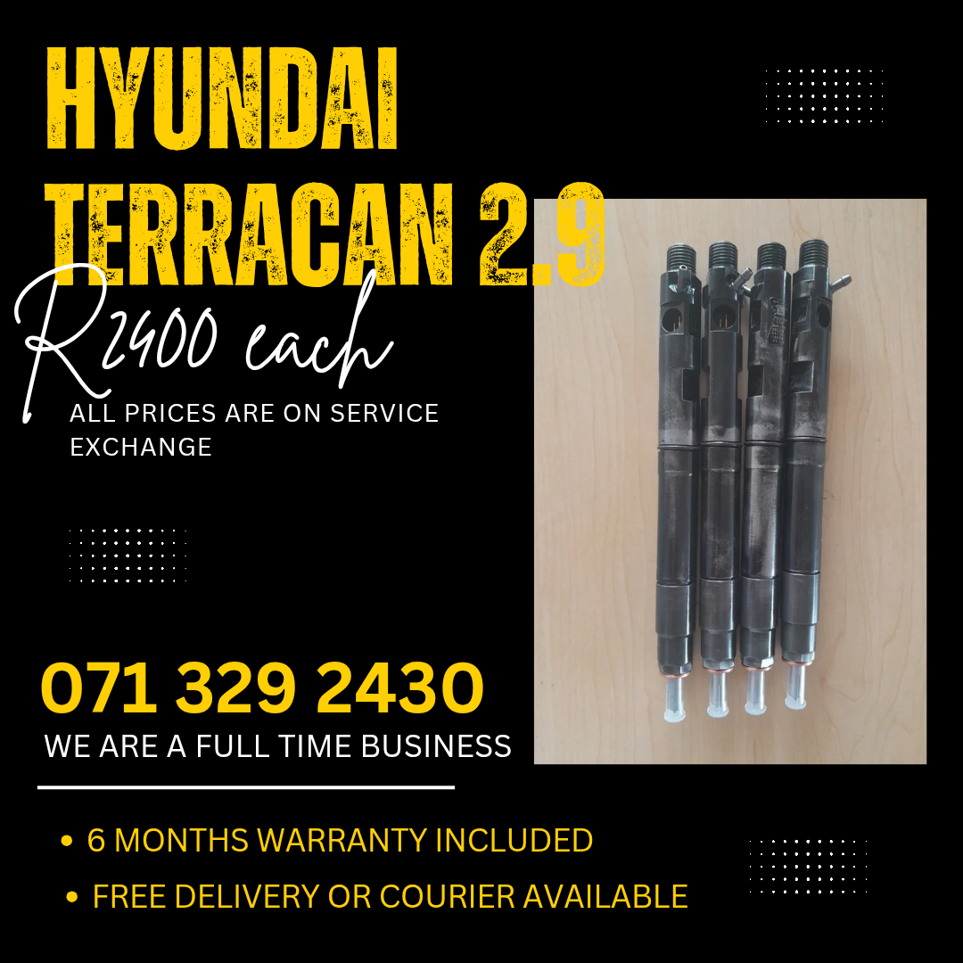 HYUNDAI TERRACAN 2.9 INJECTORS FOR SALE WITH WARRANTY - Private Seller HYUNDAI TERRACAN 2.9 INJECTORS FOR SALE WITH WARRANTY - Private Seller