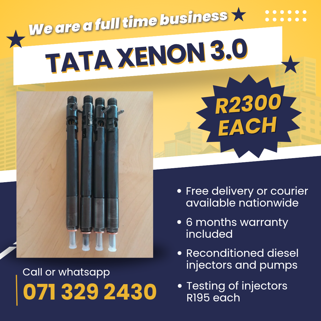 TATA XENON 3.0 INJECTORS FOR SALE WITH WARRANTY - Private Seller TATA XENON 3.0 INJECTORS FOR SALE WITH WARRANTY - Private Seller