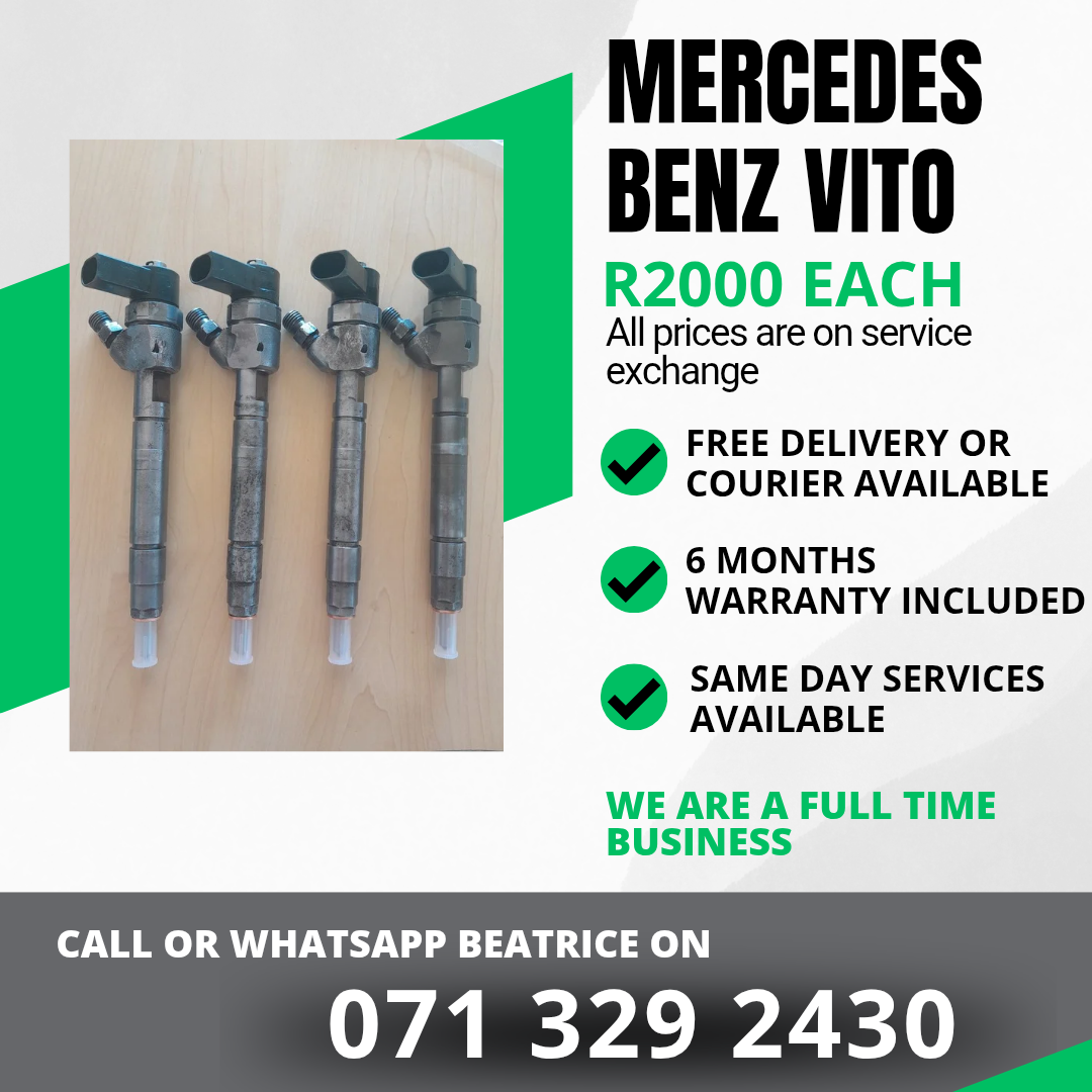 MERCEDES BENZ VITO DIESEL INJECTORS FOR SALE WITH WARRANTY - Private Seller MERCEDES BENZ VITO DIESEL INJECTORS FOR SALE WITH WARRANTY - Private Seller