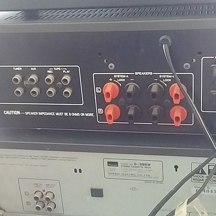 sansui cassette deck and FM tuner SU 200