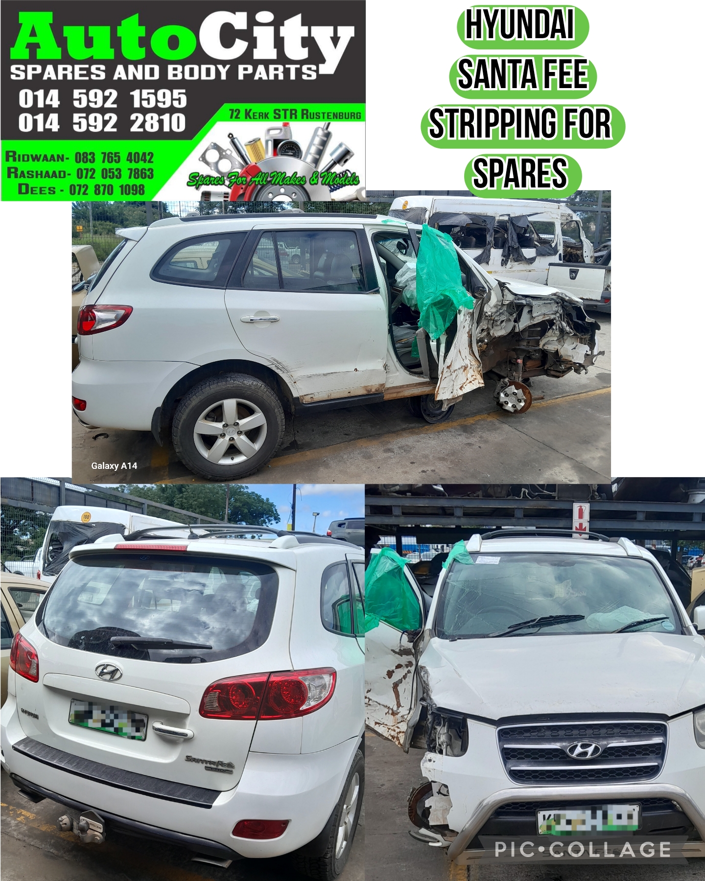 Hyundai Santa Fee 2007 up model stripping for spares at Autocity Spares Rustenbu - Private Seller Hyundai Santa Fee 2007 up model stripping for spares at Autocity Spares Rustenbu - Private Seller