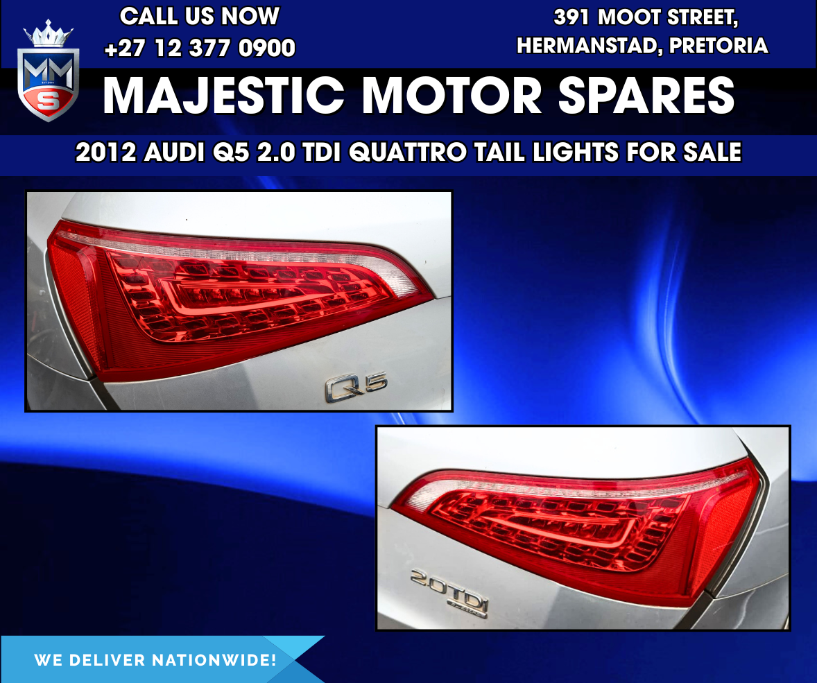 Audi Q5 2.0 TDI Quattro Tail Lights for Sale – Used - Private Seller