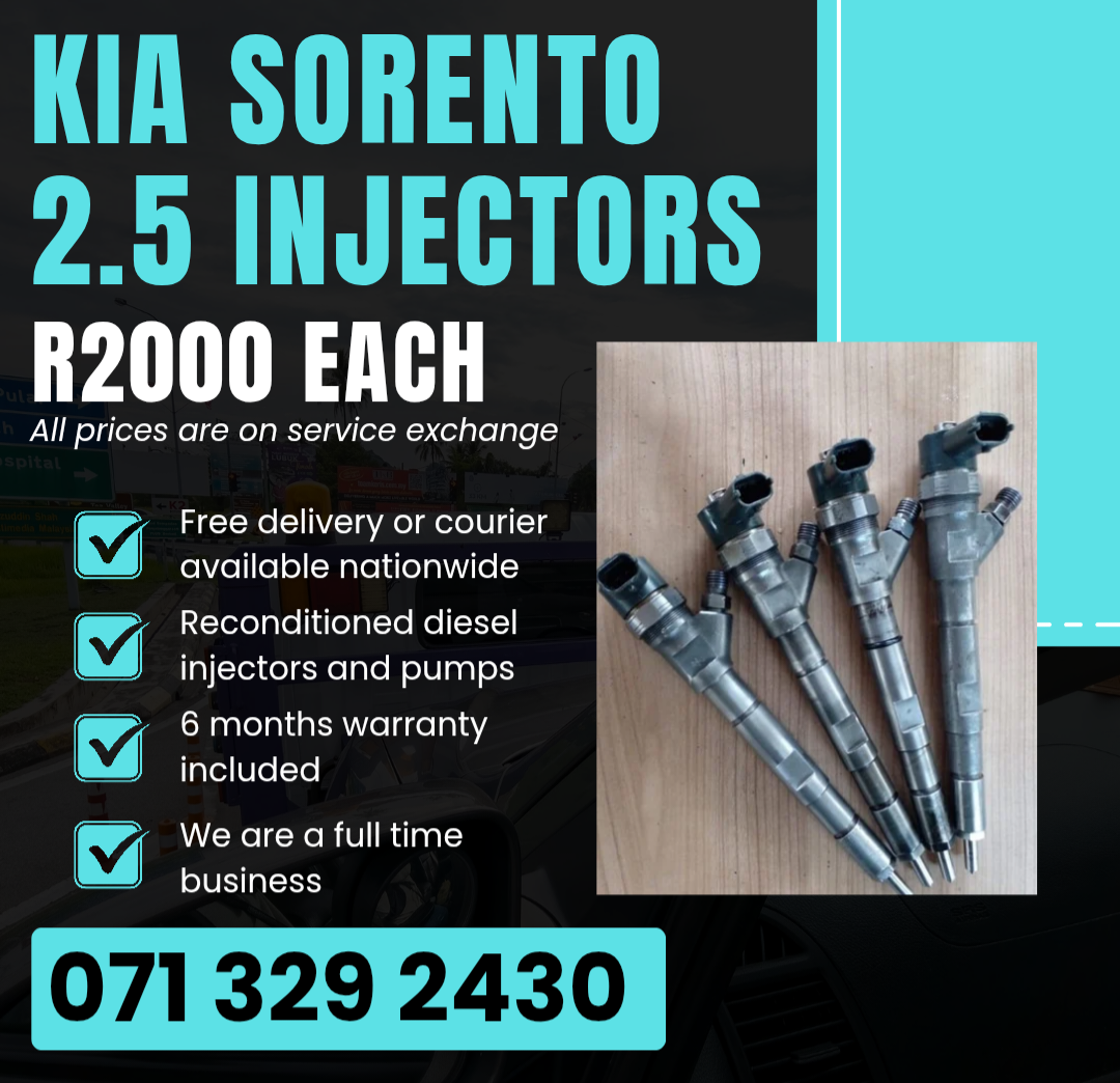 KIA SORENTO 2.5 INJECTORS FOR SALE WITH WARRANTY - Private Seller KIA SORENTO 2.5 INJECTORS FOR SALE WITH WARRANTY - Private Seller