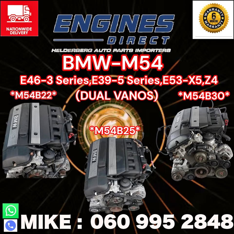 Import BMW M54B22 / B25 / B30 Engines for Sale – 2.2L / 2.5L / 3.0L Inline-6 Dual VANOS - Private Seller