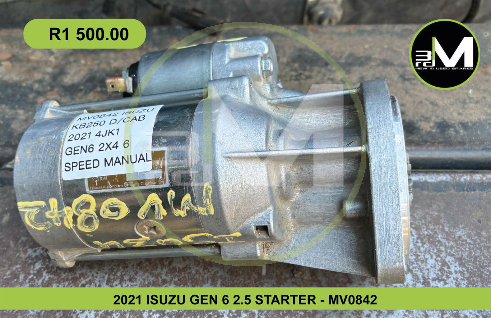 2021 ISUZU GEN 6 2.5 STARTER - MV0842 - Private Seller