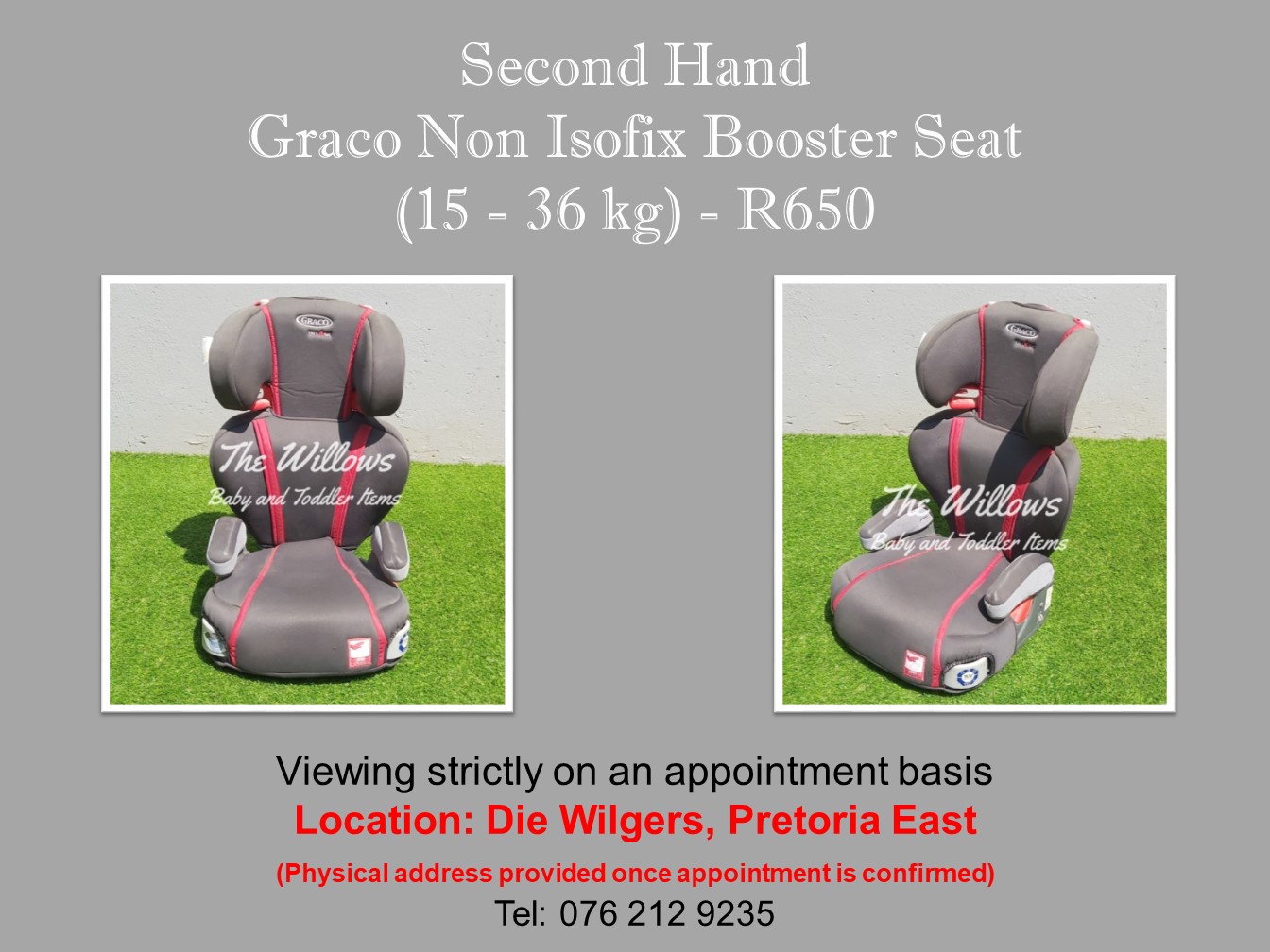 second hand booster seat