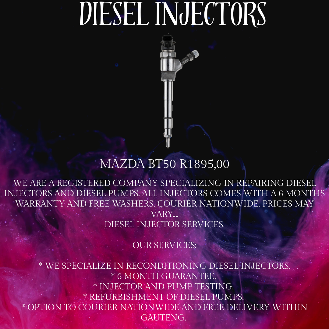 MAZDA BT50 INJECTOR SERVICES/RECON & EXCHANGE - Private Seller MAZDA BT50 INJECTOR SERVICES/RECON & EXCHANGE - Private Seller