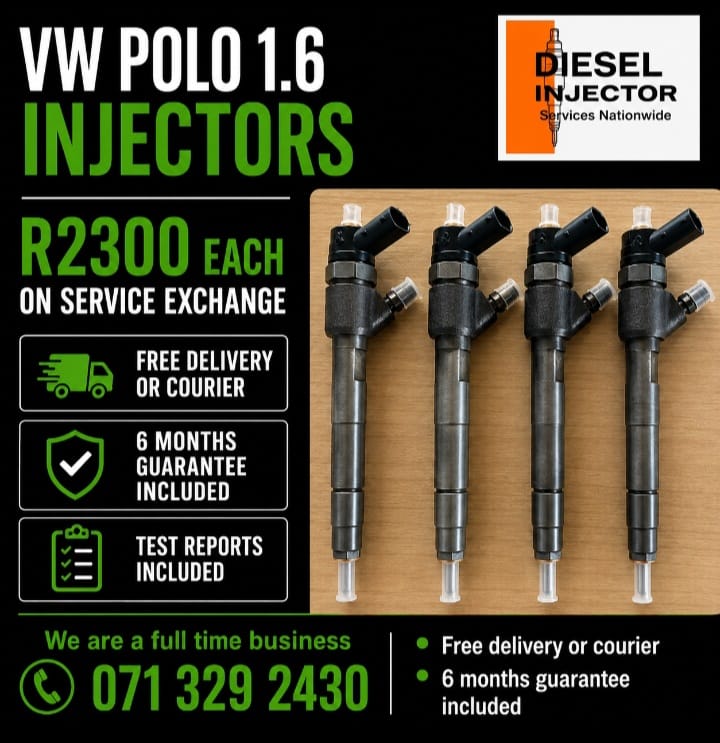 VW POLO 1.6 INJECTORS FOR SALE WITH WARRANTY - Private Seller VW POLO 1.6 INJECTORS FOR SALE WITH WARRANTY - Private Seller